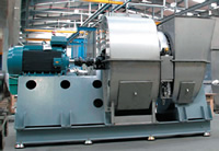 Halifax N. 56 backward curved fan designed to API673, 2nd edition 2002. 
