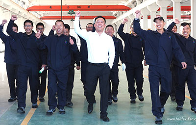 Halifax Fan Nantong, China Getting to Work