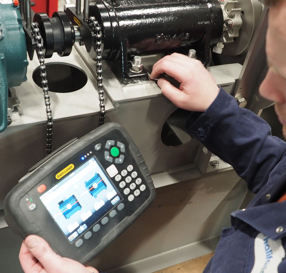 Testing an industrial fan